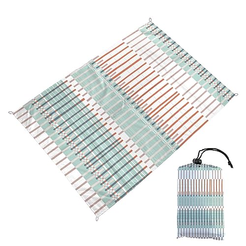 FANSU Strandmatte Outdoor, Picknickdecke Wasserdicht, Picknickdecke 200x210, Stranddecke Sandfrei, Waschbare Stranddecke für Strand, Camping, Picknick, Outdoor (200 * 210cm,Baumart) von FANSU