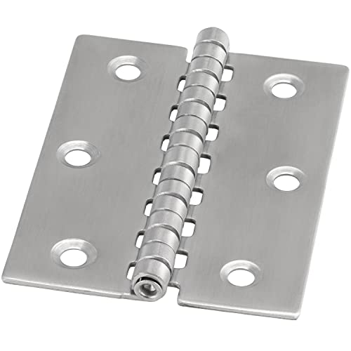 FASTON® Scharniere Typ H 80x70x1,5 mm (5 Stück) Edelstahl A2 V2A Türscharnier Türband Klappbar Klavierband Pendeltürband Steckverbinder von FASTON