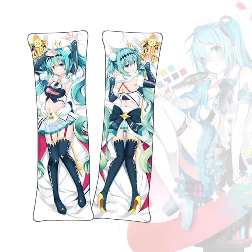 Anime Kissenbezüge Hatsune Miku Anime Körper Kissen Dakimakura doppelseitiger Körperkissenbezug von FDSAD