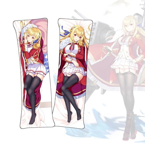 Anime Kissenbezüge Azur Lane King George V Anime Körper Kissenbezug Dakimakura Pfirsichhaut Stoff Überwurf Kissenbezug von FDSAD