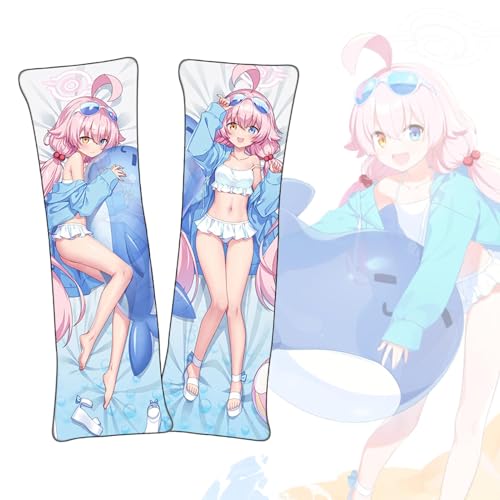 FDSAD Anime Kissenbezüge Blue Archive Takanashi Hoshino Anime Dakimakura Kurzer Plüschstoff Lebensgroßer Körper Kissenbezug von FDSAD