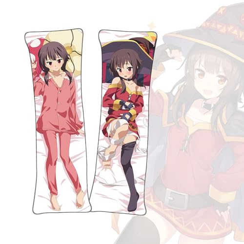 FDSAD Anime Kissenbezüge Konosuba Megumin Anime Körper Kissen Dakimakura doppelseitiger Körperkissenbezug von FDSAD