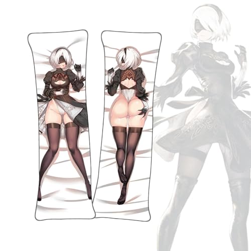 FDSAD Anime Kissenbezüge NieR: Automata 2B Anime Körper Kissen Dakimakura doppelseitiger Körperkissenbezug von FDSAD