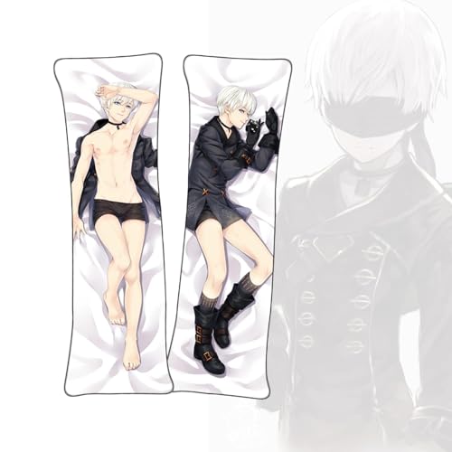 FDSAD Anime Kissenbezüge NieR: Automata 9S Anime Körper Kissen Dakimakura doppelseitiger Körperkissenbezug von FDSAD