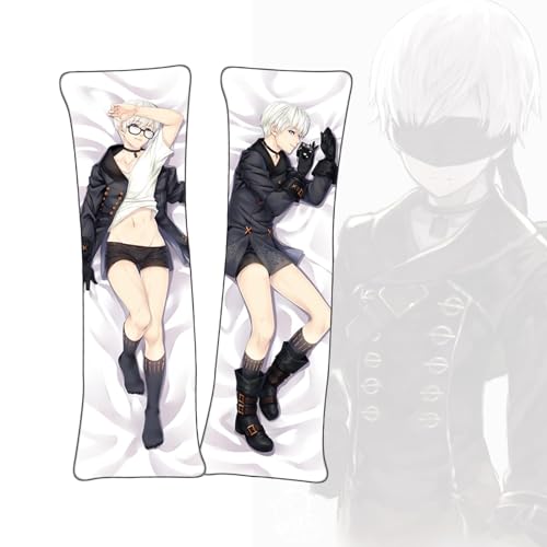 FDSAD Anime Kissenbezüge NieR: Automata 9S Anime Körper Kissen Dakimakura doppelseitiger Körperkissenbezug von FDSAD