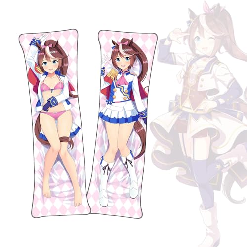 FDSAD Anime Kissenbezüge Umamusume: Pretty Derby Tokai Teio Anime Dakimakura Lebensgroßer doppelseitiger Körper Kissenbezug von FDSAD