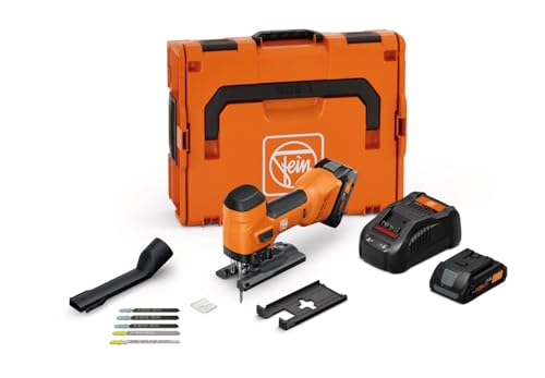 Fein F-IRON Jig 26 AS Set 2 x 4 Ah (Abmessungen: 250 x 174 x 79 mm, Gewicht: 2,10 g, 18 V Lithium-Ionen-Akku, Akkusäge) 71360562000 Fein F-IRON Jig 26 AS Set 2 x 4 Ah (Abmessungen: 250 x 174 x 79 mm, Gewicht: 2,10 g, 18 V Lithium-Ionen-Akku, Akkusäge) 71360562000 von Fein