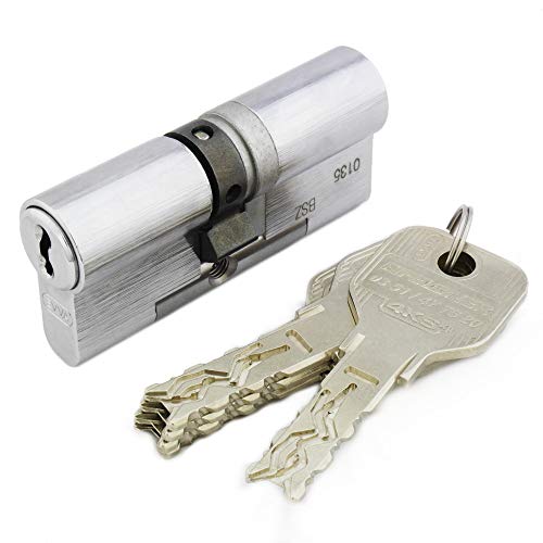 EVVA 4KS Doppelzylinder 61/31 | hochsicherheits-Profilzylinder | Not- und Gefahrenfunktion & Bohrschutz | Schließzylinder für Haustüren Wohnungstüren | 5 Schlüssel und Sicherungskarte | Nickel matt EVVA 4KS Doppelzylinder 61/31 | hochsicherheits-Profilzylinder | Not- und Gefahrenfunktion & Bohrschutz | Schließzylinder für Haustüren Wohnungstüren | 5 Schlüssel und Sicherungskarte | Nickel matt von FELGNER