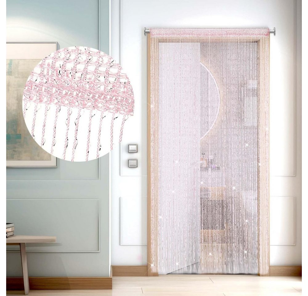 FELIXLEO Raumteiler Tür-Fadenvorhang, Perlenvorhang, zum Aufhängen, Raumteiler 100x200cm von FELIXLEO