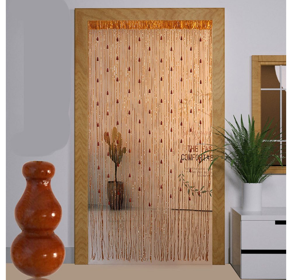 FELIXLEO Raumteiler Tür-Fadenvorhang, Tür-Perlenvorhänge, hängende Raumteiler,100 × 200cm, 1-tlg. von FELIXLEO