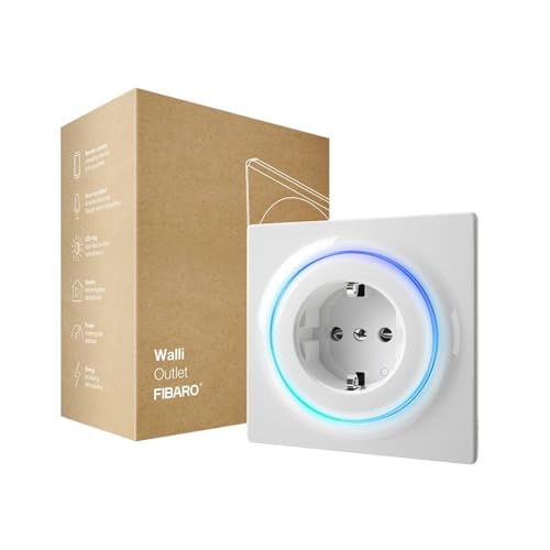 FIBARO Walli Outlet F / Z-Wave Plus Smart Home Intelligente Steckdose Typ F, FGWOF-001 von FIBARO