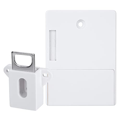 125kHz Smart Schrankschloss, elektronische RFID Kartenöffnung für Saunabibliotheken, Fabriken und Büros Schließfach - ohne Bohrer(Weiß) von FILFEEL