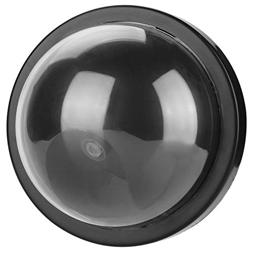 Gefälschte Überwachungskamera Innen-Außen-Dummy-Kamera Simulierte Kuppelüberwachungskamera mit rot blinkendem LED-Licht für die Sicherheit zu Hause (schwarz) von FILFEEL
