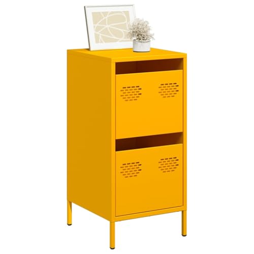FIRBNUS Buffetschrank Sideboard Seitenschrank Beistellschrank Hochschrank Aufbewahrungsmöbel Kommode für Wohnzimmer Schlafzimmer oder Büro Industrie-Stil Senfgelb 35x39x73,5 cm FIRBNUS Buffetschrank Sideboard Seitenschrank Beistellschrank Hochschrank Aufbewahrungsmöbel Kommode für Wohnzimmer Schlafzimmer oder Büro Industrie-Stil Senfgelb 35x39x73,5 cm von FIRBNUS