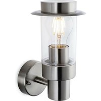 Firstlight Darwin Outdoor Moderne Wandleuchte Edelstahl IP44, E27 von FIRSTLIGHT PRODUCTS