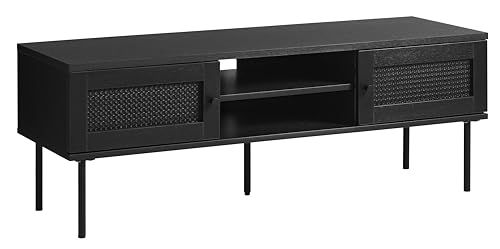 TV-Schrank, Fernsehtisch mit 2 Türen, 120 cm lang, TV-Regal für Fernseher bis zu 55 Zoll, verstellbare Ablagen, für Wohnzimmer, Esszimmer, Schlafzimmer, Kabelloch, polyrattan, Melaminoberfläche TV-Schrank, Fernsehtisch mit 2 Türen, 120 cm lang, TV-Regal für Fernseher bis zu 55 Zoll, verstellbare Ablagen, für Wohnzimmer, Esszimmer, Schlafzimmer, Kabelloch, polyrattan, Melaminoberfläche von FJORDFORM
