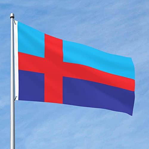 Flagge von Bohuslän, 6 x 9 m, doppelseitig, langlebig, für den Außenbereich, dekoratives Banner, Polyester, Heimflaggen, Hof, Rasen, Willkommensflagge von FJQWKLF
