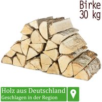 Brennholz Kaminholz Birkenholz Holz 30 kg Birke Für Ofen und Kamin Kaminofen Feuerschale Grill Feuerholz Holzscheite Wood 25 cm Kammergetrocknet von FLAMEUP