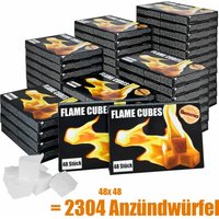 Flameup - 2304 x Grill Kamin Kohle Ofen Anzünder Anzündwürfel Kaminanzünder Kohleanzünder Würfel bbq Grillanzünder Ofenanzünder Kohlenanzünder von FLAMEUP