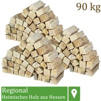 Flameup - Brennholz Kaminholz Kiefer Holz 90 kg Für Ofen und Kamin Kaminofen Feuerschale Grill Feuerholz Holzscheite Wood 25 cm kammergetrocknet von FLAMEUP