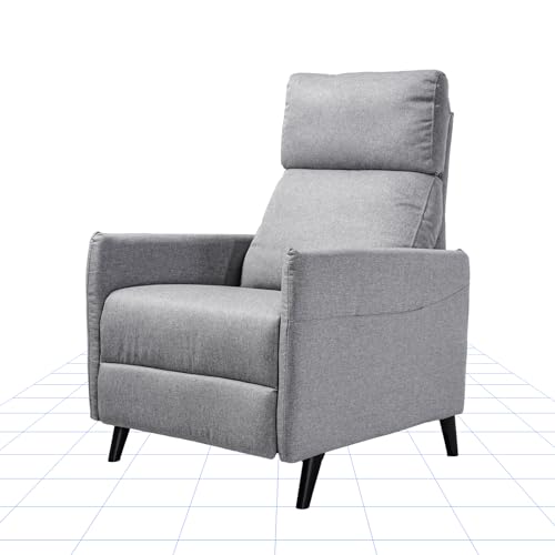 FLEXISPOT Sessel Wohnzimmer Relaxsessel mit liegefunktion verstellbare Rückenlehne- Verstellbarer TV Sessel, Fernsehsessel mit liegefunktion, 125° -160° verstellbare Rückenlehne – Relax Sessel (Grau) von FLEXISPOT