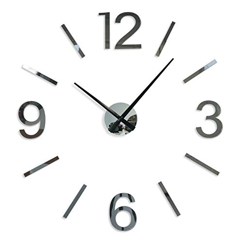 FLEXISTYLE Moderne große Wanduhr DIY Admirable 4 XXL, Acryl Spiegel, 100-130cm, Wohnzimmer, Schlafzimmer, hergestellt in der EU, leise FLEXISTYLE Moderne große Wanduhr DIY Admirable 4 XXL, Acryl Spiegel, 100-130cm, Wohnzimmer, Schlafzimmer, hergestellt in der EU, leise von FLEXISTYLE