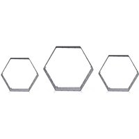 Flhf - Moderne Wandregale (3er Set), Hexagon ii von FLHF