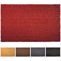 Floordirekt - Fußmatte Kokos Rot 30 mm 40 x 60 cm - Rot von FLOORDIREKT