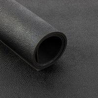 Floordirekt - Gummiläufer Orange-Peel Struktur GW3006 100x100 cm - Schwarz von FLOORDIREKT