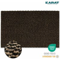 Floordirekt - Schmutzfangmatte Melange Schwarz-Baun 90x150 cm - Schwarz/Braun von FLOORDIREKT