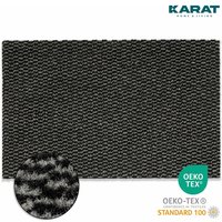 Floordirekt - Schmutzfangmatte Melange Schwarz-Grau 120x150 cm - Schwarz-Grau von FLOORDIREKT