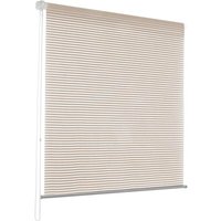 Floordirekt - Mini Fashion Rollo Deluxe Stripe Beige 120 x 150 cm - Beige von FLOORDIREKT