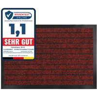 Floordirekt - Schmutzfangmatte Dura Rot 40 x 60 cm - Rot von FLOORDIREKT