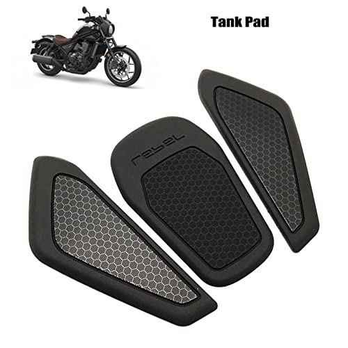 FLYIFE Rebel 1100 CMX Motorrad Tankpad Seite Tankpad Grip rutschfeste Aufkleber Kraftstofftank Traction Pad Für H&onda CMX 1100 Rebel 2021 Zubehör von FLYIFE