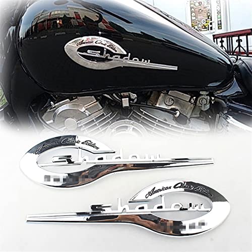 FLYIFE Für H&onda Shadow VT VTX 400 500 600 750 1100 Motorrad 3D-Emblem Abzeichen Aufkleber Kraftstofftank Aufkleber Shadow Tank Pad Protector Aufkleber Zubehör von FLYIFE