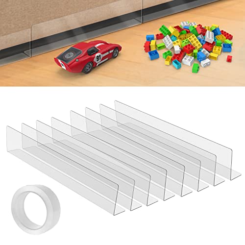 FNG8 Spielzeugblocker Für Möbel [8 Pack] - Transparente Spielzeugblocker für Möbel mit Klebeband für Sofa, Bett, Couch, Schrank, Kommode, Küche - Bett Boden Blocking Board für Staub, Tiere, Spielzeug von FNG8