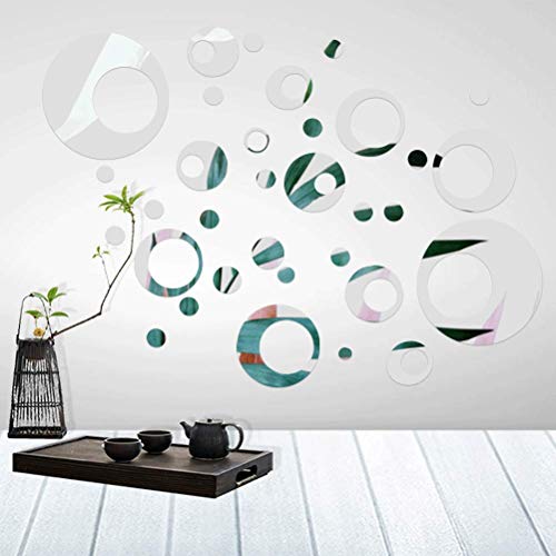FOCCTS 32 Stücke Kreis Ring Abnehmbare Wandaufkleber Abziehbilder Acryl Spiegel Einstellung für Zuhause Wohnzimmer Schlafzimmer Dekoration FOCCTS 32 Stücke Kreis Ring Abnehmbare Wandaufkleber Abziehbilder Acryl Spiegel Einstellung für Zuhause Wohnzimmer Schlafzimmer Dekoration von FOCCTS