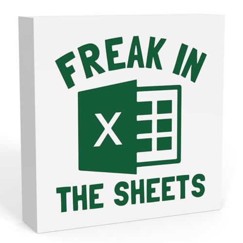 Freak In The Sheets Schild, Tabellenkalkulationsgeschenk, lustiges Geschenk für Buchhalter, CPA-Geschenke, Excel-Geschenk für Kollegen, lustige Schreibtischdekoration, lustige Büroschilder, 17,8 x von FONALO