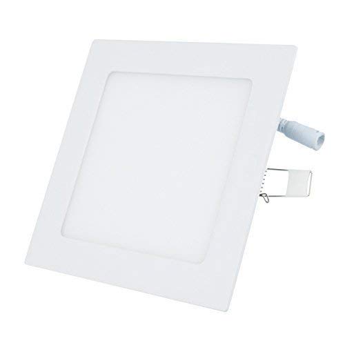 LED Panel Quadrat 12W Neutralweiß Leuchte Ultraslim Wohnzimmer Küche Deckenleuchte Einbauleuchte Deckenlampe inkl. Trafo Wand Light von FOREVER