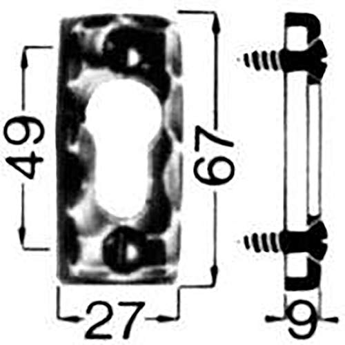 HS Rowe Schlüssel-Rosette Nr.283 PZ Ei von FORMAT