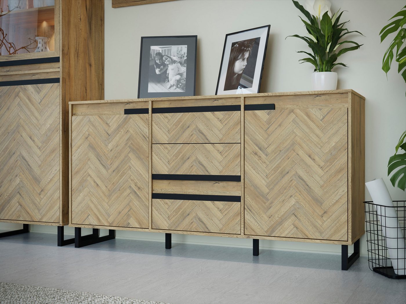 FORTE Sideboard, Breite ca. 156 cm von FORTE