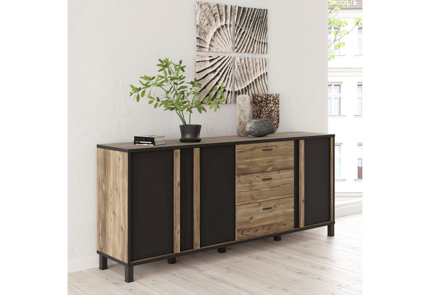 FORTE Sideboard Hayato, Breite ca. 199 cm von FORTE