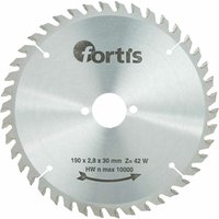 Fortis - HW-Kreissägebl. 190x2,8 x30mm Z42W von FORTIS