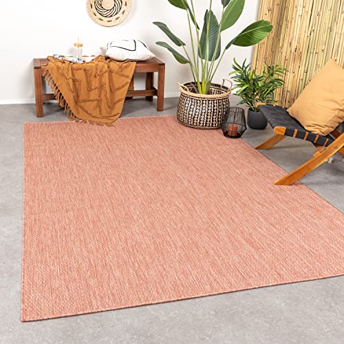 FRAAI In- & Outdoor Teppich - Costa Terracotta 120x170cm - Wetterfest - Polypropylen - Flachgewebe - Balkon, Garten - Terrasse - Carpet von FRAAI | Home & Living