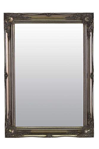 FRAMES BY POST Großer Spiegel, Antik-Design, 91 x 71 cm, silberfarben von FRAMES BY POST
