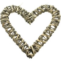 Dekohänger Herz aus Rebenholz, ø 40 cm groß, Fensterdeko, Türdeko, Wanddeko, Herzdeko von DEKOLEIDENSCHAFT