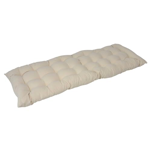 FRANK FLECHTWAREN Bankauflage Beige, dick gepolstert, Ziersteppung, 100% Baumwolle, Füllung 100% Polyester Maße: 40 x 120 cm FRANK FLECHTWAREN Bankauflage Beige, dick gepolstert, Ziersteppung, 100% Baumwolle, Füllung 100% Polyester Maße: 40 x 120 cm von FRANK FLECHTWAREN