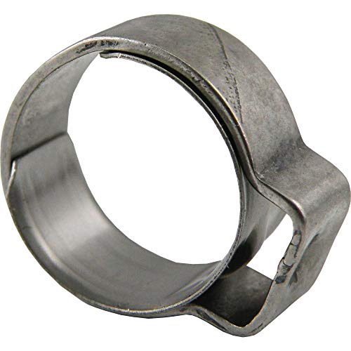 1-Ohr Schlauchschellen mit Einlagering, Edelstahl Schlauchklemmen (Spannbereich: 19,2-21,8 mm) von fittingstore