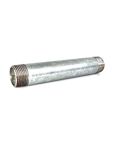 Gewindeverlängerung Doppelnippel Rohrnippel ähnlich EN 10241 / DIN 2982, Messing-/vernickelt Edelstahl (ST - R 1 1/2" - 180 mm) von fittingstore