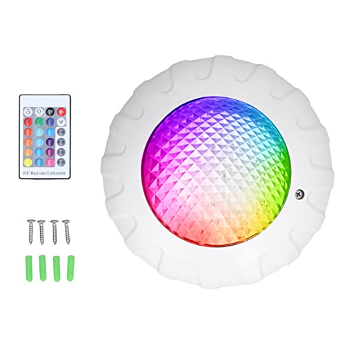 FTVOGUE Poolbeleuchtung IP68 Siebenfarbige RGB-Unterwasser-Umgebungslicht-Poollampe mit Fernbedienung für Teichbrunnen-Pool von FTVOGUE